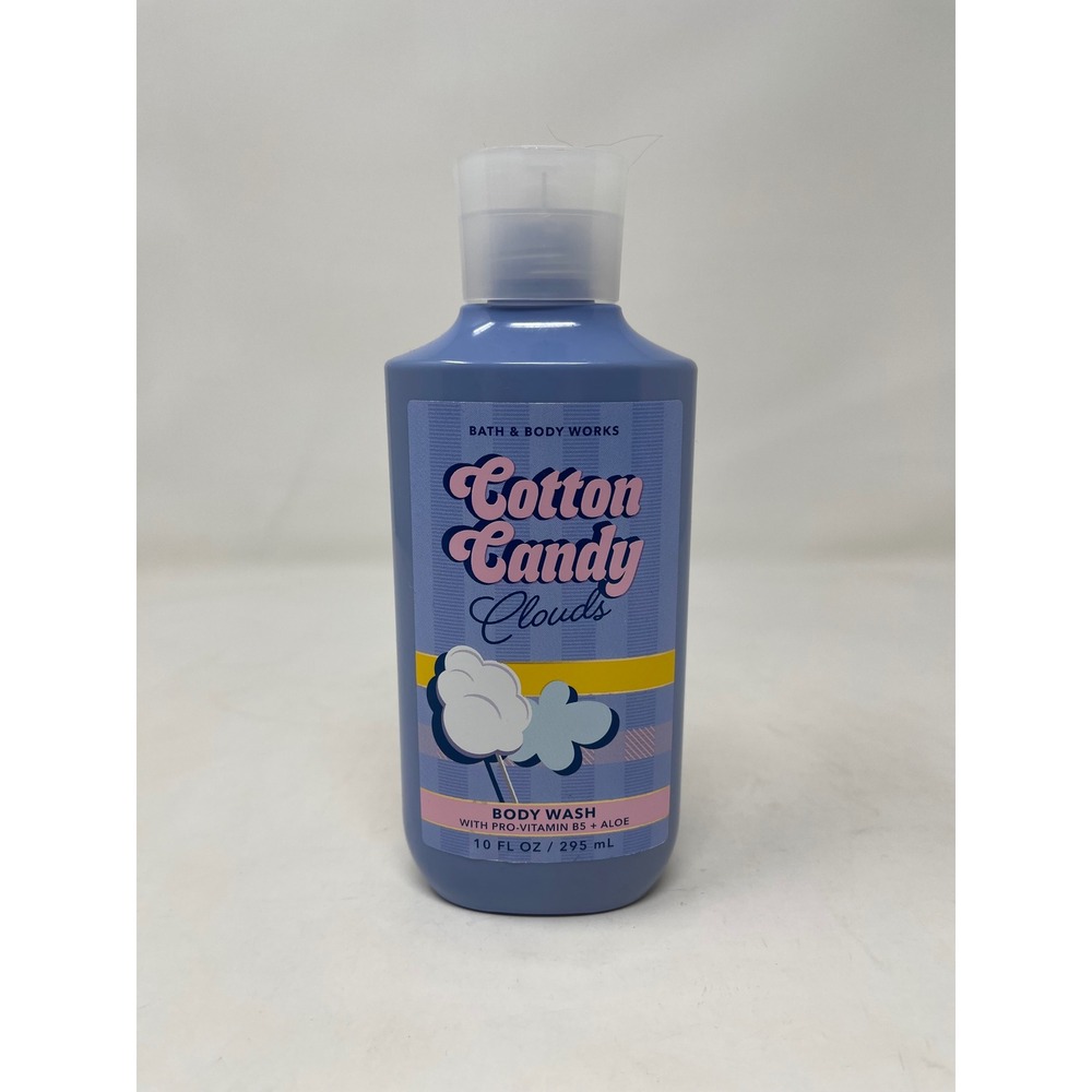Bath & Body Works Body Wash Unisex 10oz Blue New Cotton Candy Clouds B5 Aloe